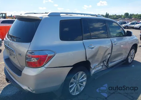 2008 Toyota Highlander Hybrid Limited from USA, damaged, VIN JTEEW44A182005010